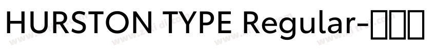 HURSTON TYPE Regular字体转换 HURSTON TYPE Regular字体转换